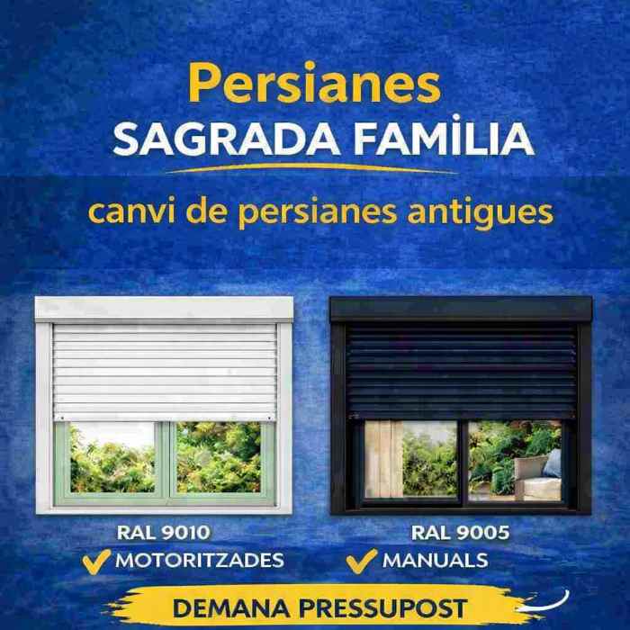  Persianas Sagrada Familia