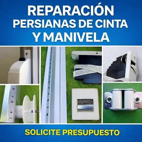 Precio reparar persiana de cinta y manivela